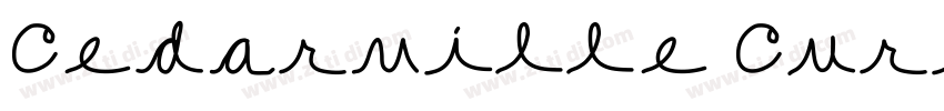 Cedarville Cursive字体转换